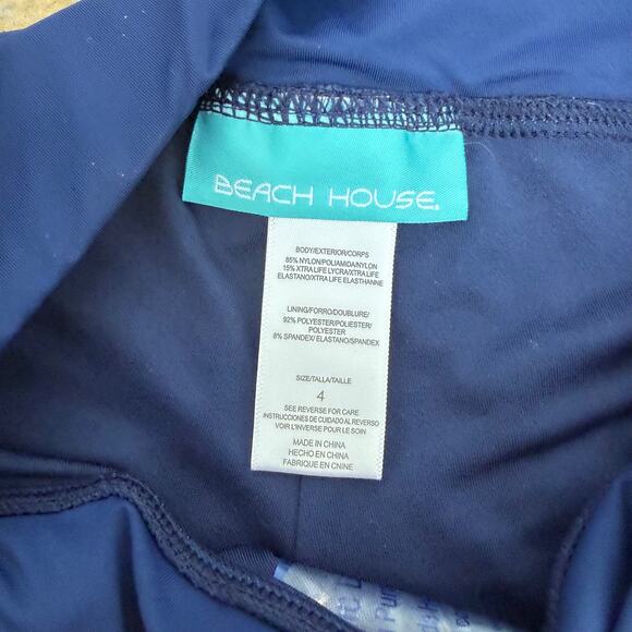 Beach House Boy Short Swim Bottoms Size 4 NEW Pockets Admiral Blue Bikini - Picture 3 of 4